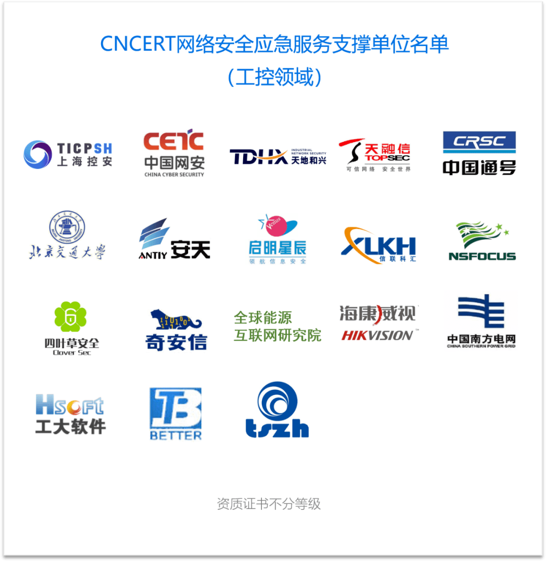 中國工業網絡安全廠商產品類別 互聯網安全服務